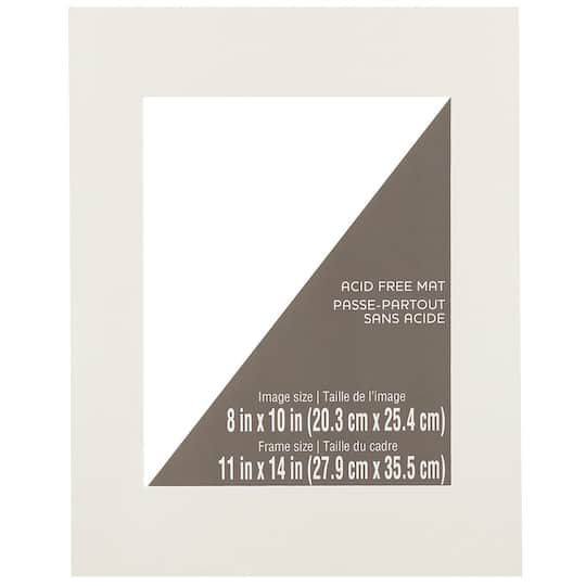 Studio Decor; Passe-partout de 27,9 cm x 35,5 cm de Studio Décor avec ouverture de 20,3 cm x 25,4 cm; Category:Passe-partout prédécoupés; Image:1